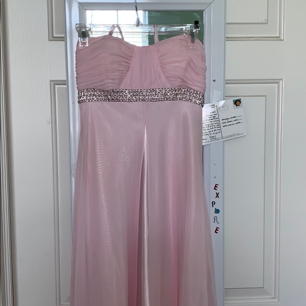 pink prom dress